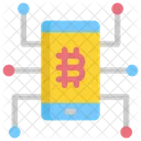 Mobile Bitcoin Cryptocurrency Icon