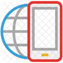 Mobile Internet Global Icon