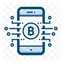 Mobile Crypto Cryptocurrency Icon
