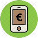 Mobile Screen Euro Icon