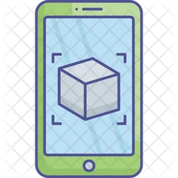 Mobile 3 D Design  Icon
