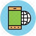 Mobile Globe Seo Icon