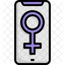 Mobile Communication Feminism Icon