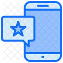 Mobile Star Chat Icon