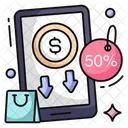 Mobile 50% Sale  Icon