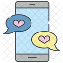 Mobile Love Message Icon