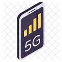 Mobile 5 G Network Online Network Network Strength 아이콘