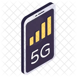 Mobile 5g Network  Icon