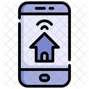 Mobile Smart Home Wifi Icon
