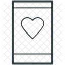 Mobile Screen Heart Icon