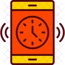 Mobile Time Alarm Icon