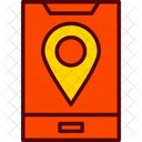 Mobile Map Pin Location Icon