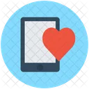 Mobile Screen Heart Icon