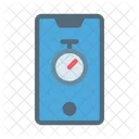 Mobile Phone Stopwatch Icon