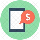 Mobile Chat Dollar Icon