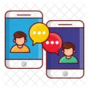 Mobile Phone Chat Icon