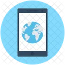 Mobile Globe Internet Icon