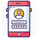 Mobile Account Phone Security Password Access Icon