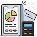 Online Mobile Accounting Icon