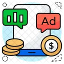 Mobile Ad Mobile Advertising Online Ad Icon