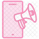Mobile Ad Duotone Line Icon Icon