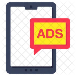 Mobile ad chat  Icon