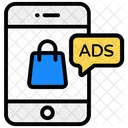 Mobile Ads Smartphone Ads Shopping Ads Icon