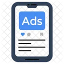 Mobile Ads Mobile Advertisement Digital Ad Icon