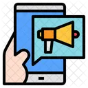 Mobile Marketing Technology Icon