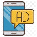 Mobile Advertising Digital Icon