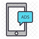Mobile Advertising Online Advertising Online Promotion Icon