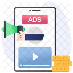 Mobile Advertising  Icon