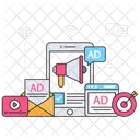 Mobile Ad Mobile Advertising Digital Marketing Icon