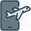 Mobile Airplane  Icon