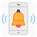 Mobile Alarm Mobile Bell Mobile Notification Icône