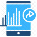 Mobile Analytik Statistik Analysen Symbol