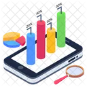 Online Analyse Mobile Analyse Business App Symbol