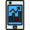 Mobile Analyse Mobiles Diagramm Diagramm Symbol