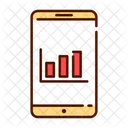 Mobile Analysis Mobile Bar Chart Icon