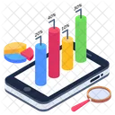 Online Analytics Mobile Analysis Business App Icon