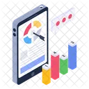 Online Analysis Mobile Analysis Mobile Analytics Icon