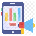 Mobile Analytical Marketing  Icon