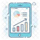 Production Research Mobile Analytics Marketing Research Icon