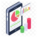 Online Analytics Mobile Analytics Mobile Statistics Icon