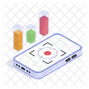 Mobile Analytics Statistics Icon