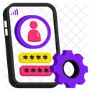 Mobile Anmeldung  Symbol