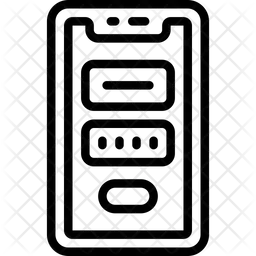 Mobile Anmeldung  Symbol