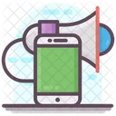 Mobile Announcement Digital Marketing Megaphone Icon
