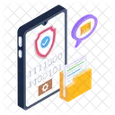 Mobile Data Security Mobile Antivirus Phone Protection Icon