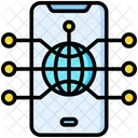 Mobile App Iot Cpu Icon